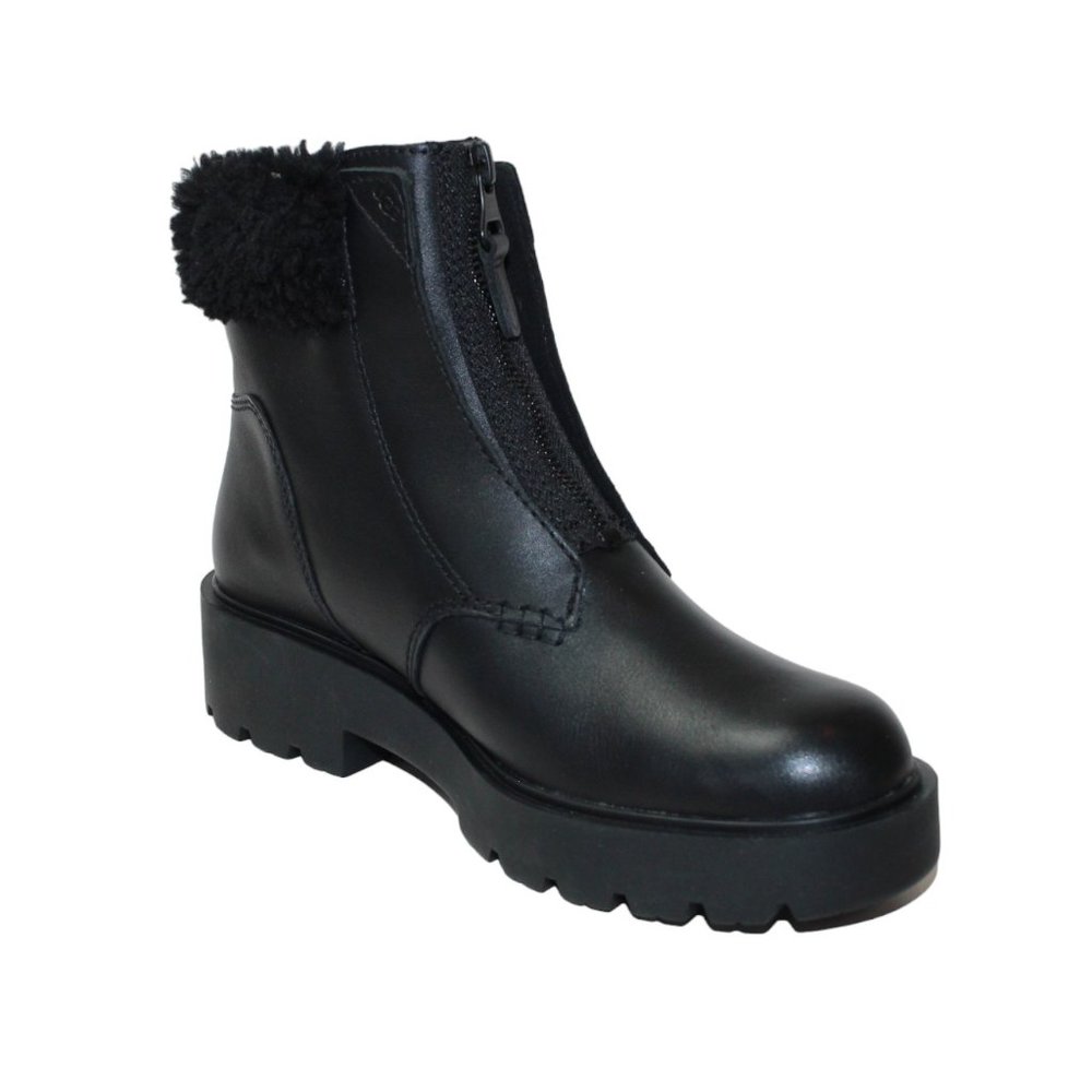 UGG Czeriesa Faux Fur Lined Ankle Booties Black Women's 8.5 NEW!